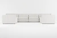 Destin Sea Lane Light Gray Fabric 8-piece Modular Sectional