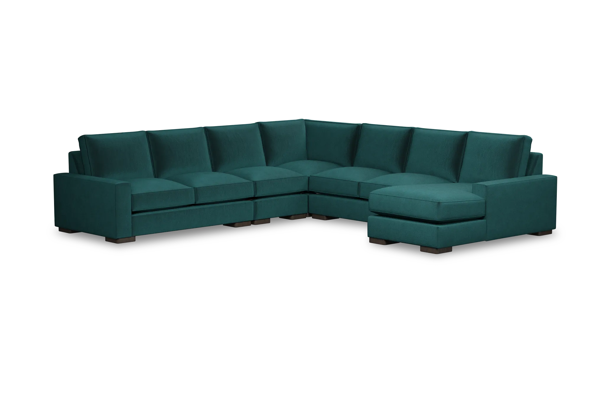 Edgewater Joya Teal Large Right Chaise Sectional