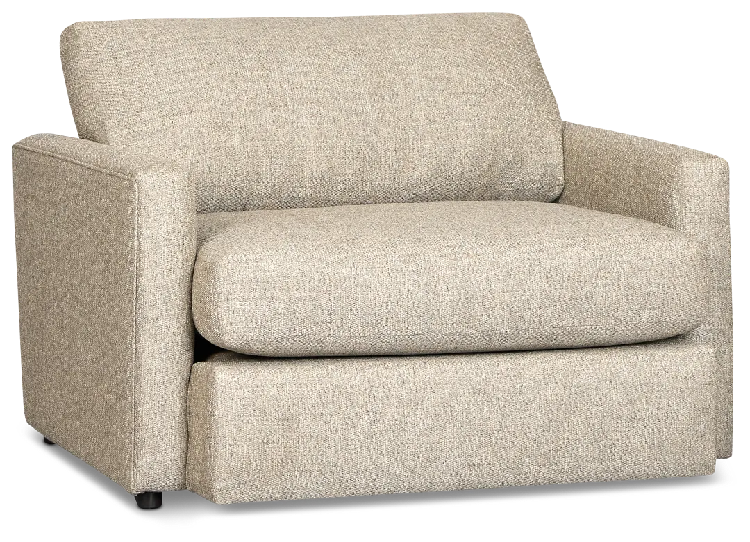 Maxwell Dark Gray Fabric Oversized Chair