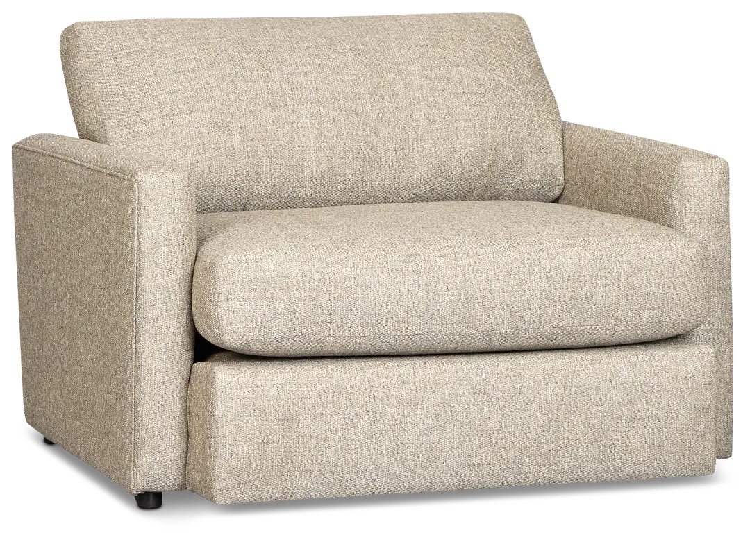 Maxwell Dark Gray Fabric Oversized Chair Maxwell Dark Gray Fabric Oversized Chair