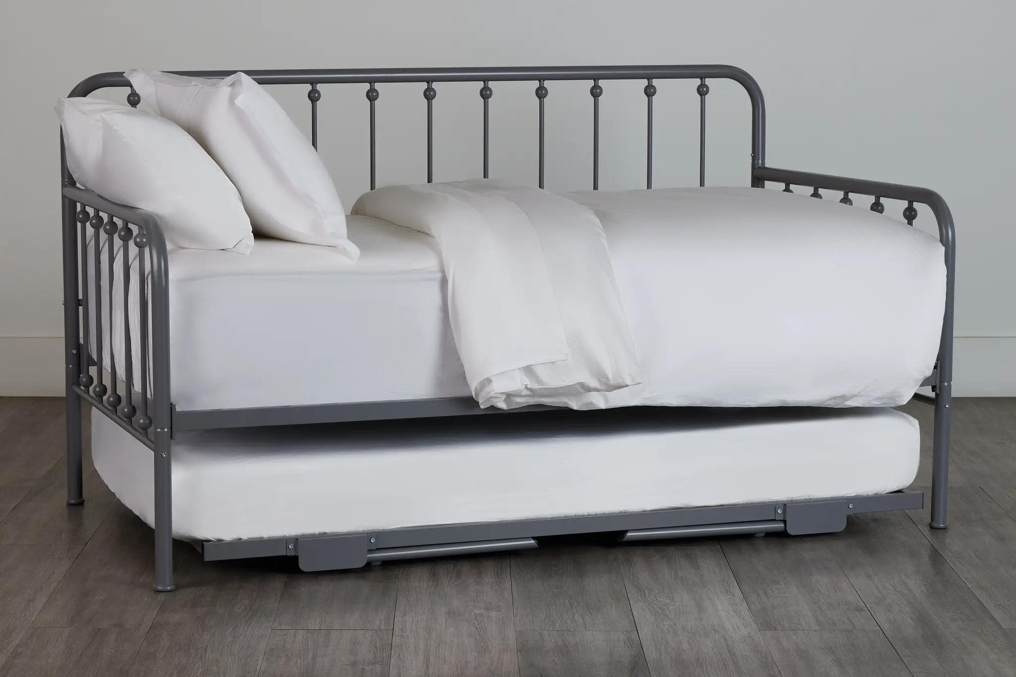 Rory Gray Metal Trundle Daybed Rory Gray Metal Trundle Daybed