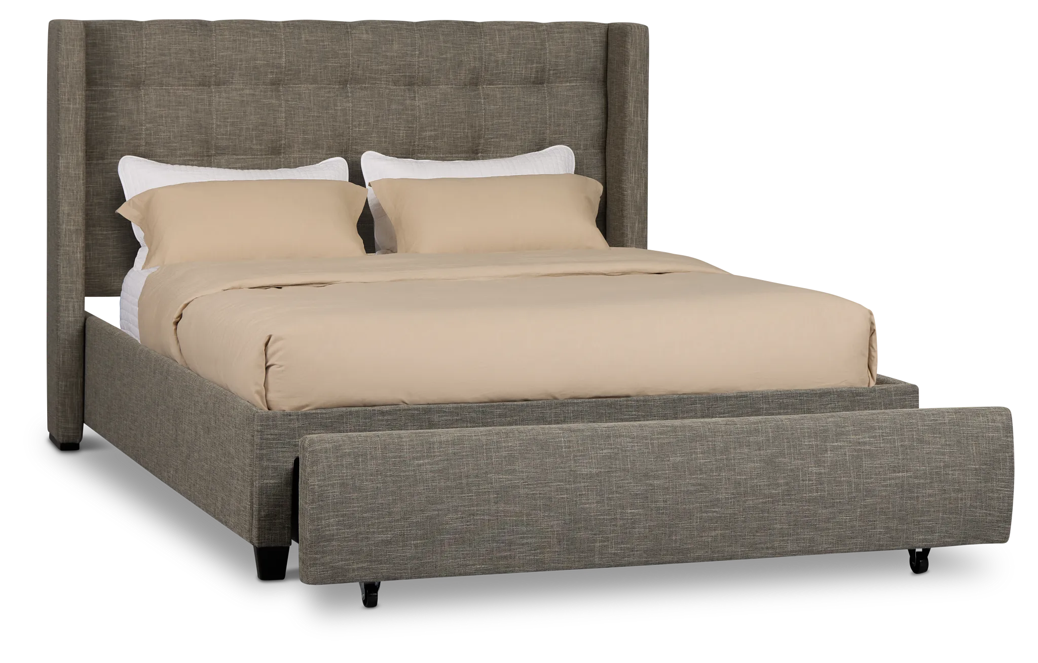 Chatham Gray Low Platform Storage Bed