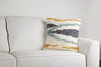 Luxe Blue 20" Accent Pillow