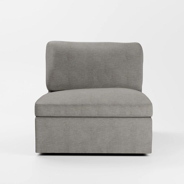 Destin Maguire Gray Fabric Swivel Chair
