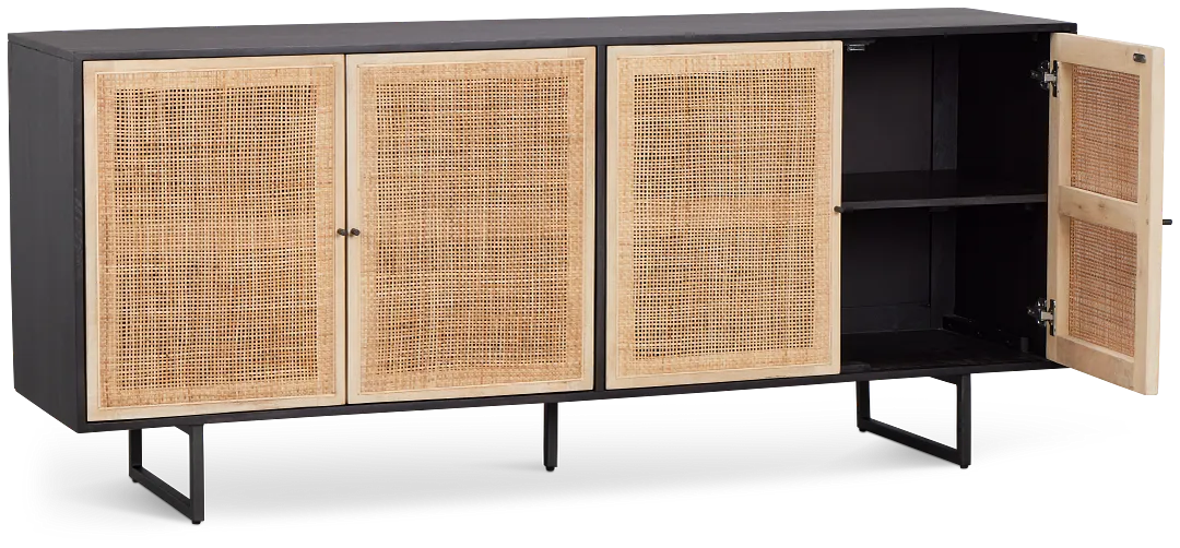 Four Hands Malibu Black Credenza