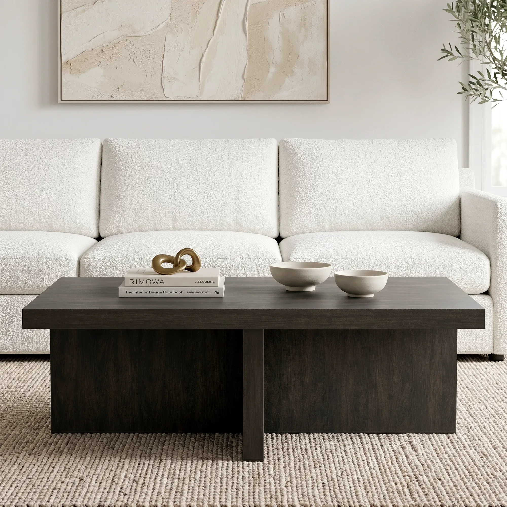 Marto Dark Tone Rectangular Coffee Table