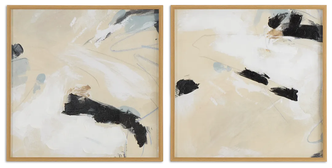 Memphis Ivory Framed Wall Art