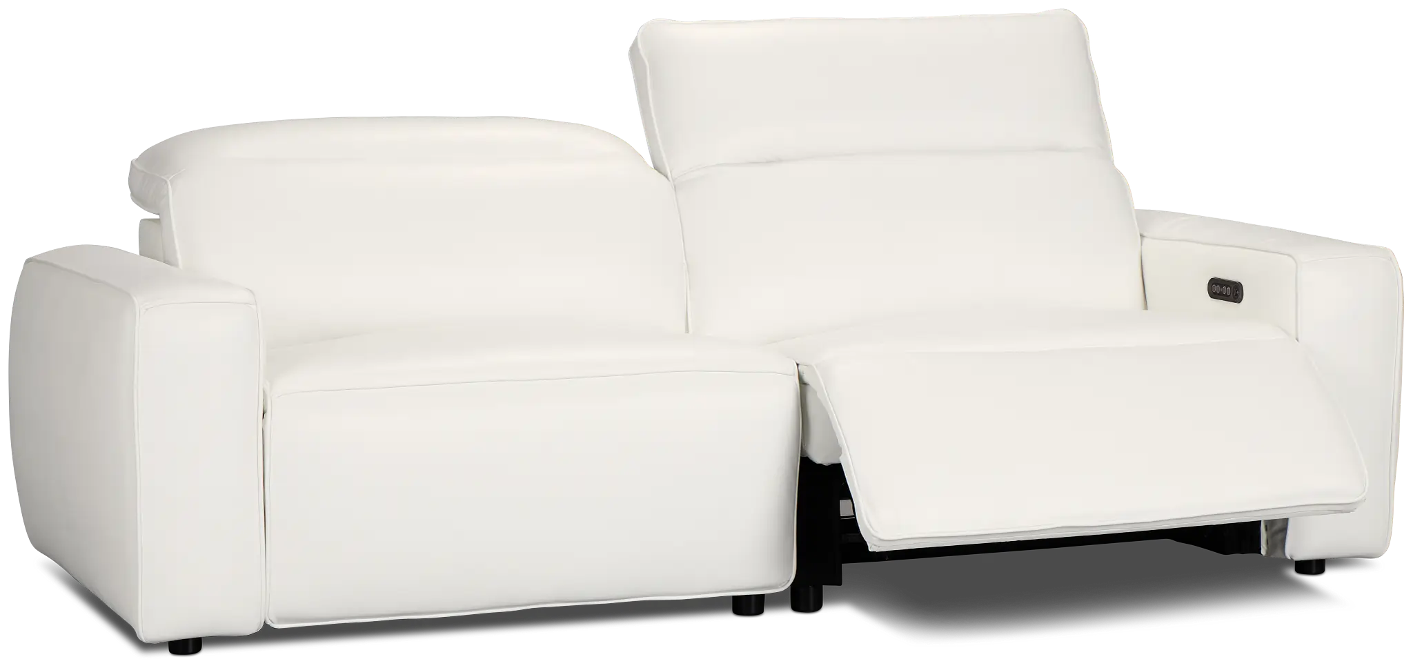 Tidal White Lthr/vinyl Power Reclining Sofa Tidal White Lthr/vinyl Power Reclining Sofa