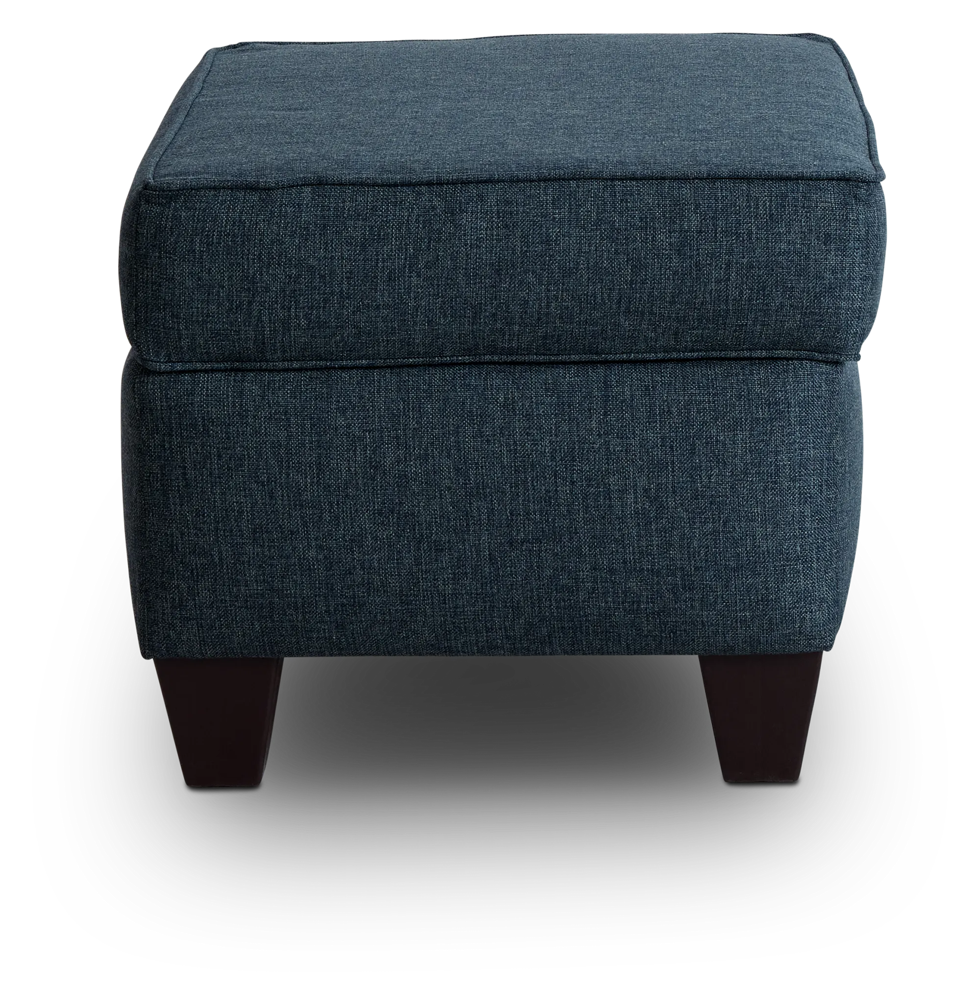 Cameron Blue Fabric Ottoman