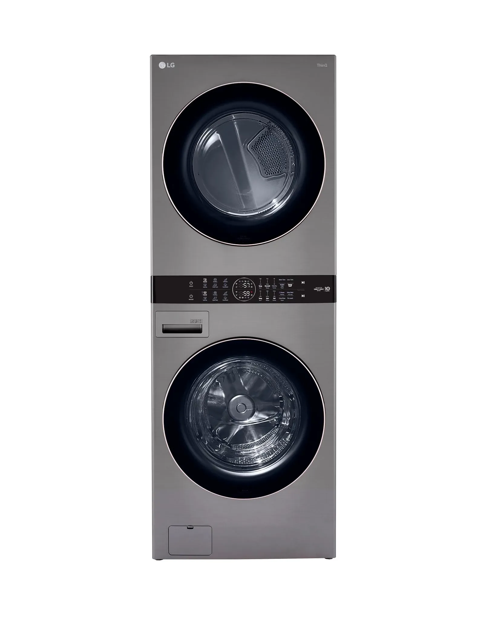 Lg 100 Series Gray Electric Laundry Center