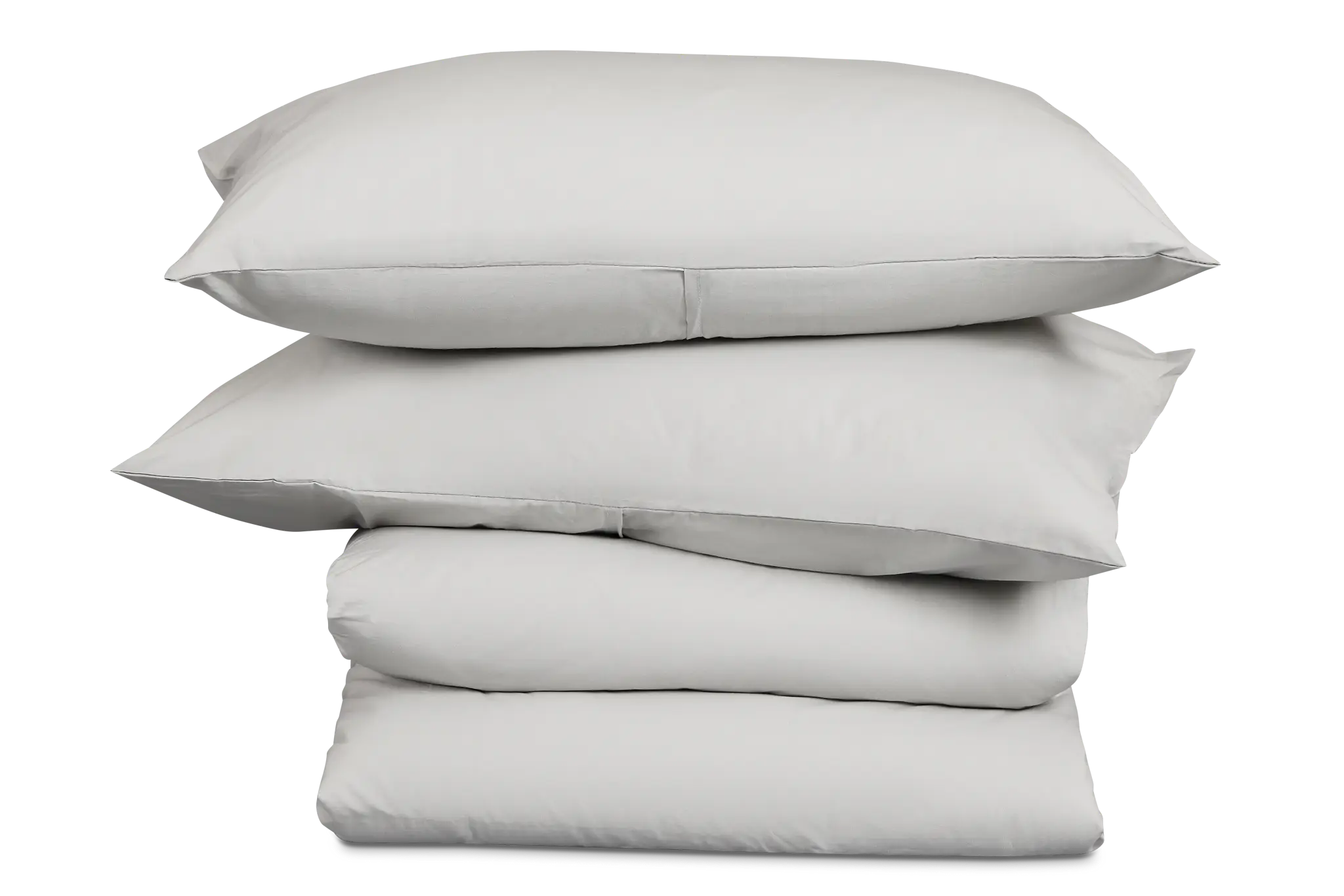 Rest & Renew Percale Cotton Gray 200 Thread Duvet Set Rest & Renew Percale Cotton Gray 200 Thread Duvet Set