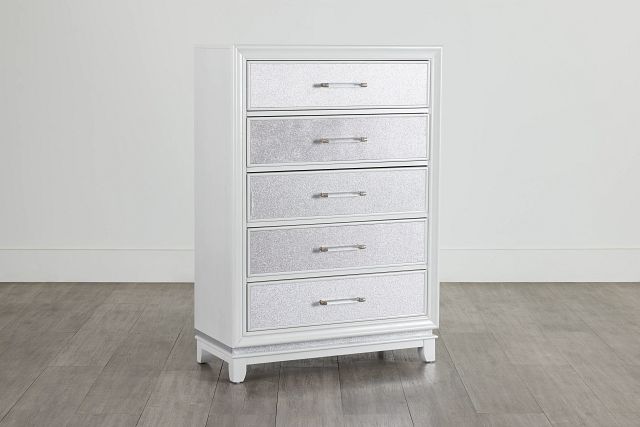 Valentina White Drawer Chest