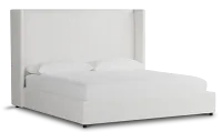 Captiva Sutton White 60" Upholstered Shelter Bed