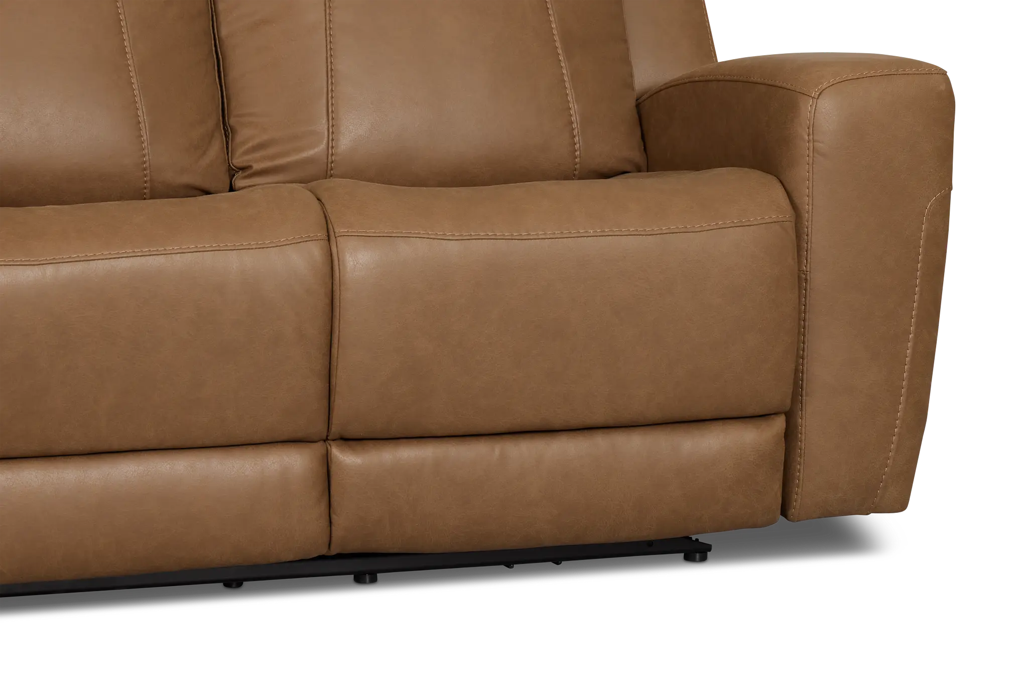 Colton Brown Micro Power Reclining Sofa W/ Power Headrest Colton Brown Micro Power Reclining Sofa W/ Power Headrest