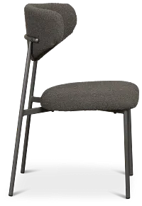 Fresno Dark Gray Upholstered Side Chair