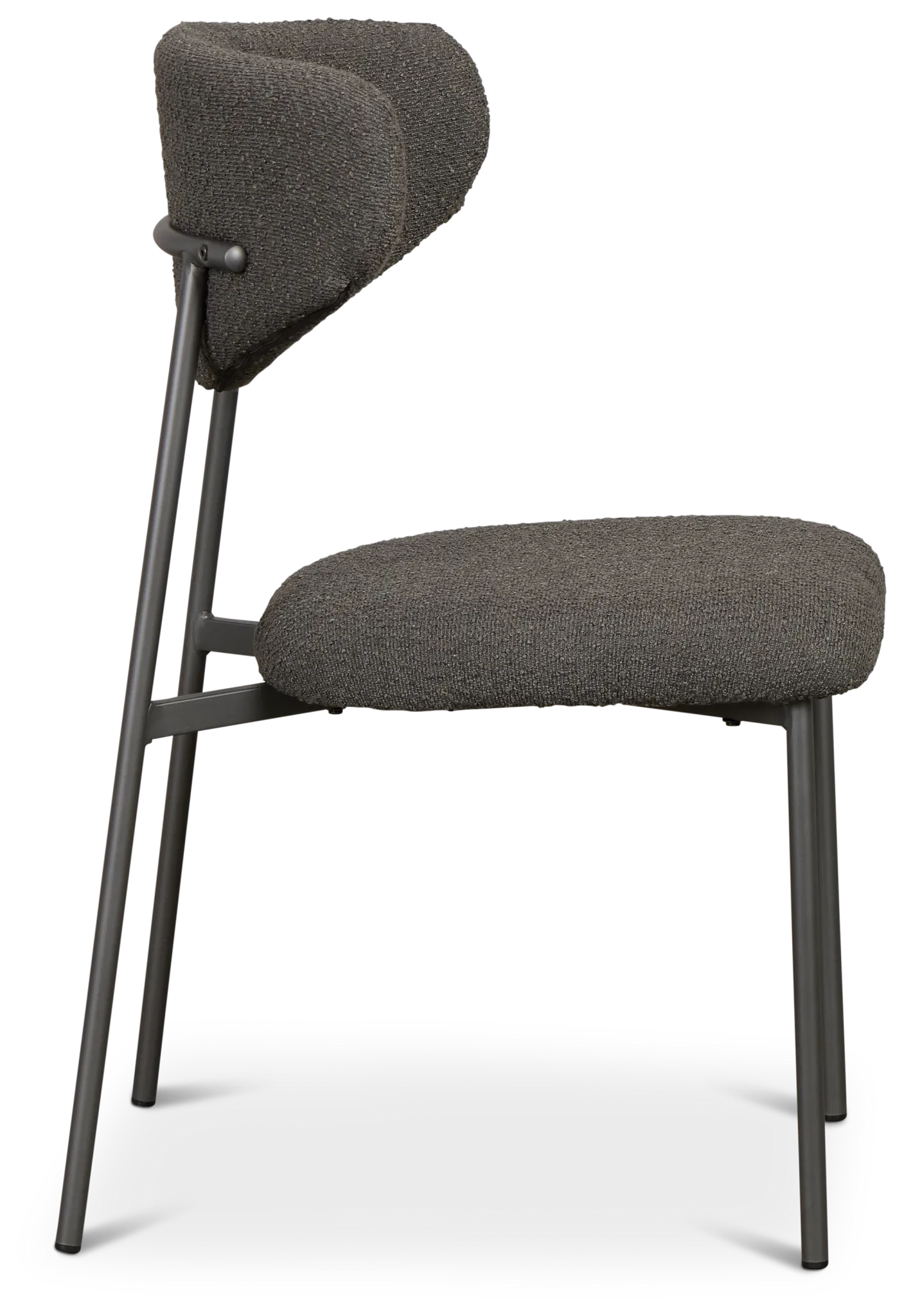 Fresno Dark Gray Upholstered Side Chair