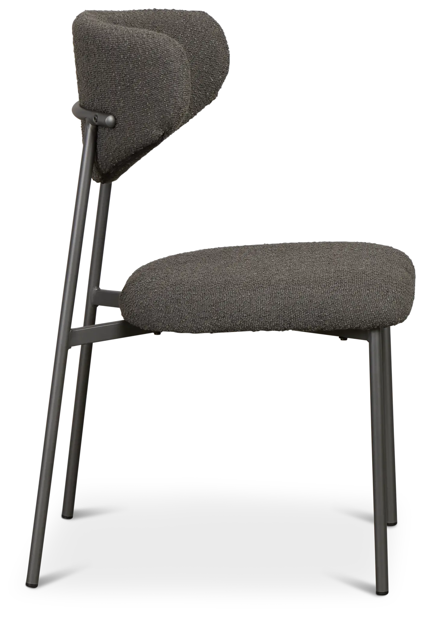 Fresno Dark Gray Upholstered Side Chair Fresno Dark Gray Upholstered Side Chair