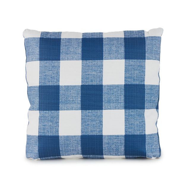 Anderson Dark Blue 18" Indoor/outdoor Square Accent Pillow