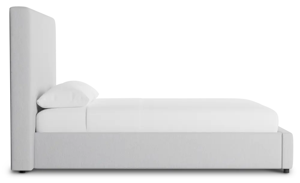 Grayton Delray Light Gray 54" Upholstered Platform Bed Grayton Delray Light Gray 54" Upholstered Platform Bed