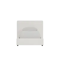 Grayton Revenue White 44" Upholstered Platform Bed