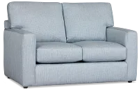 Rhodes Light Blue Fabric Loveseat