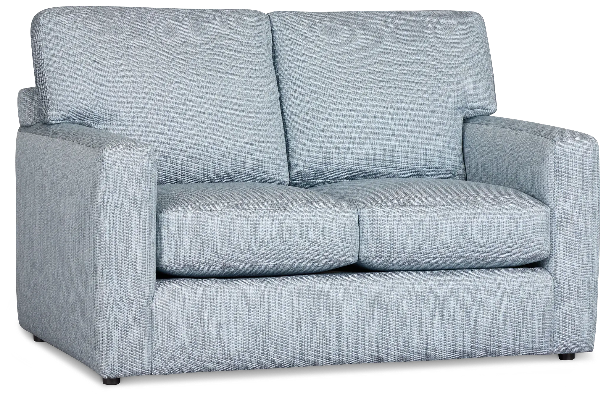 Rhodes Light Blue Fabric Loveseat Rhodes Light Blue Fabric Loveseat