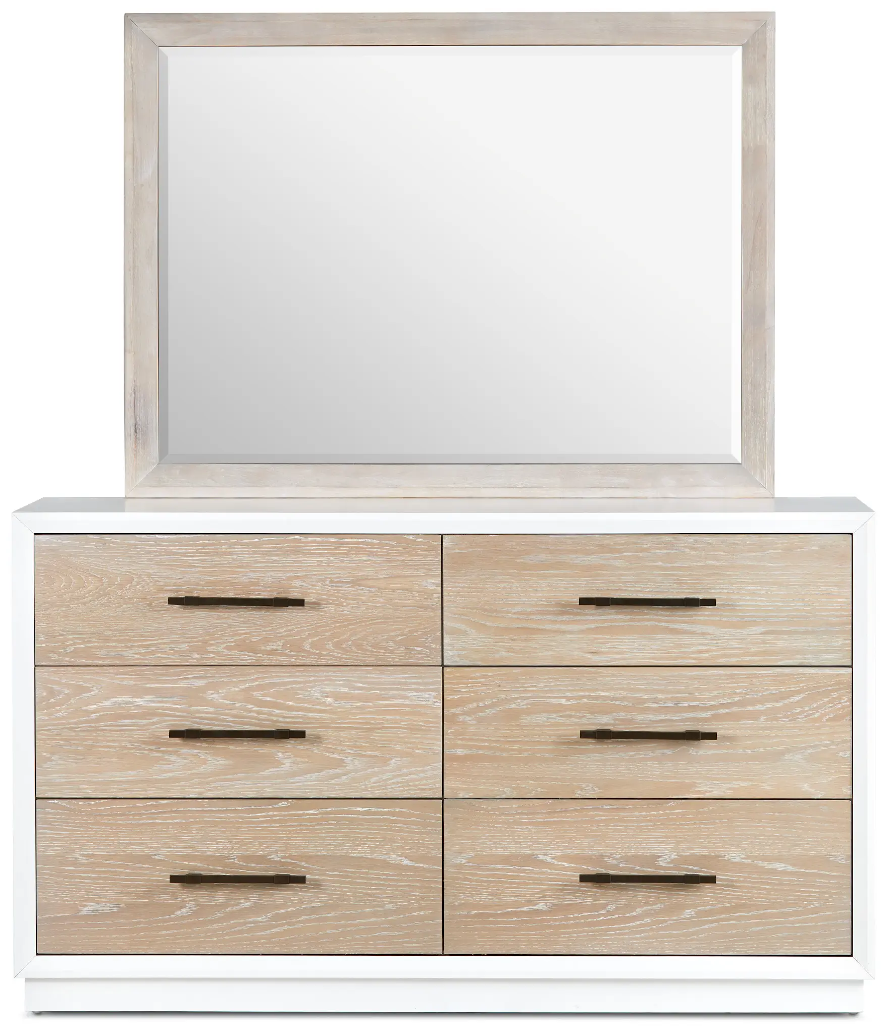 Boca Grande Two-tone Dresser & Mirror Boca Grande Two-tone Dresser & Mirror