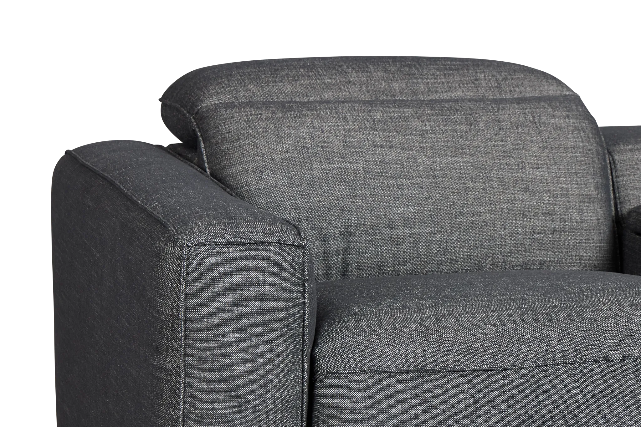 Ryland Dark Gray Fabric Power Reclining Console Sofa
