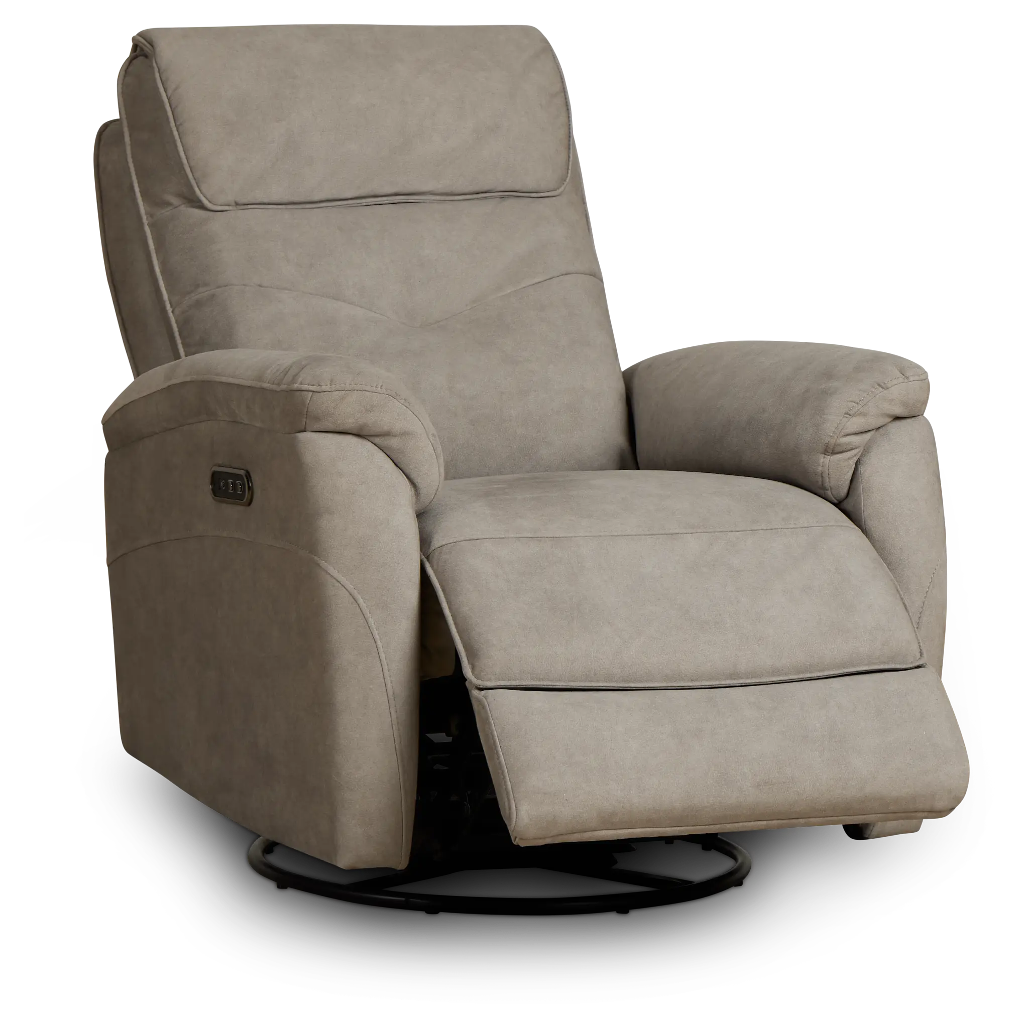 Ryder Beige Micro Power Swivel Glider Recliner Ryder Beige Micro Power Swivel Glider Recliner