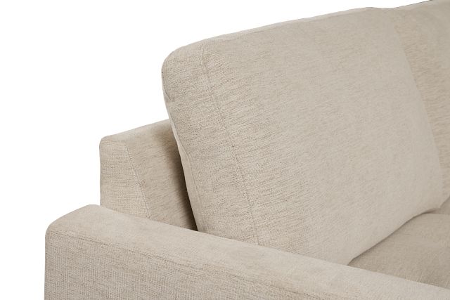 Maisie Light Beige Fabric Medium Right Chaise Sectional
