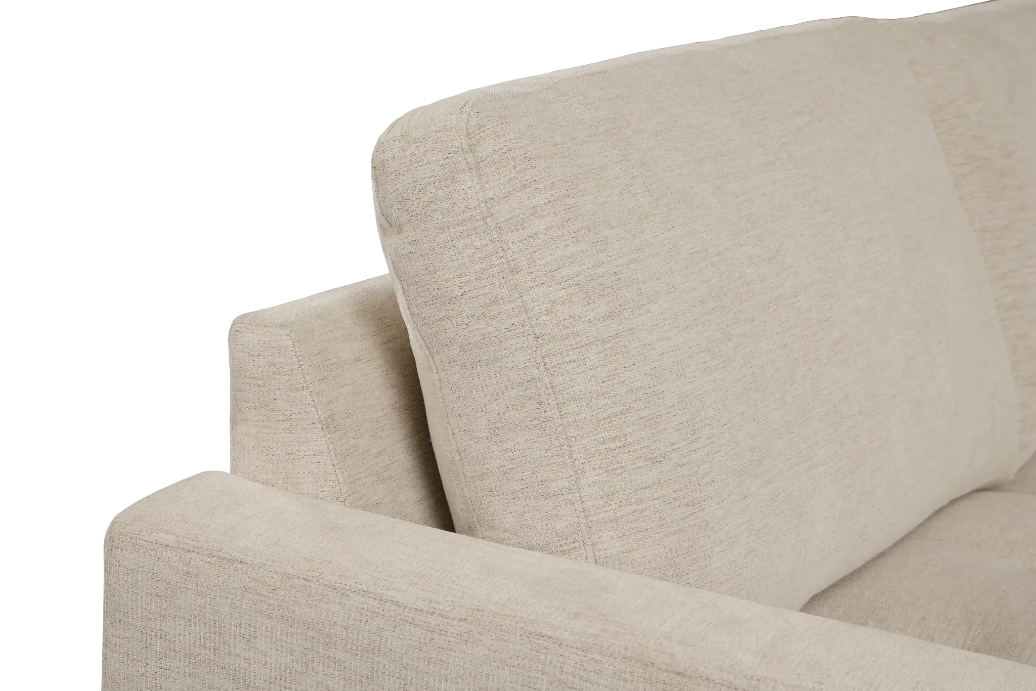 Maisie Light Beige Fabric Medium Right Chaise Sectional Maisie Light Beige Fabric Medium Right Chaise Sectional