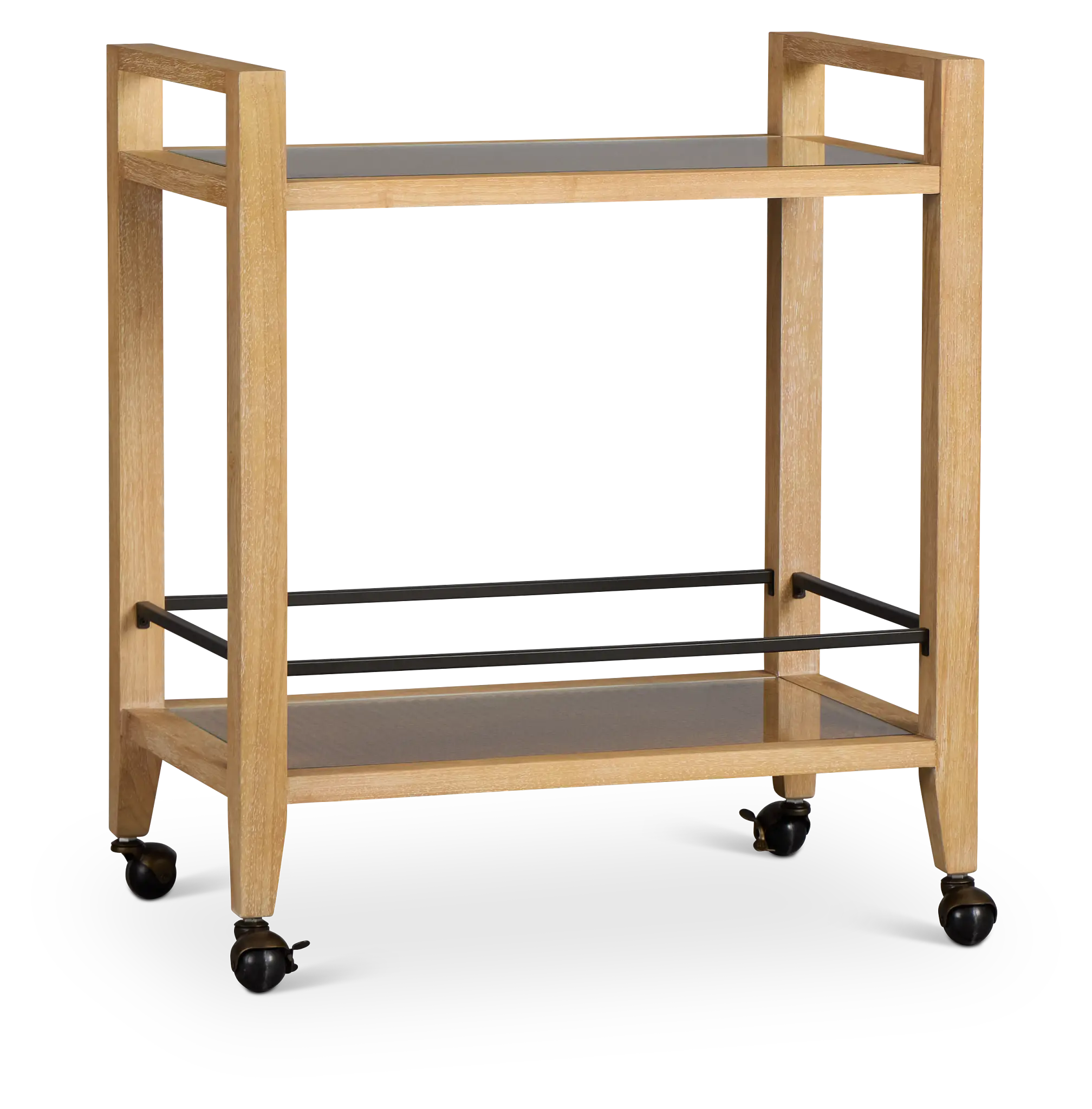 Nantucket Light Tone Woven Bar Cart Nantucket Light Tone Woven Bar Cart