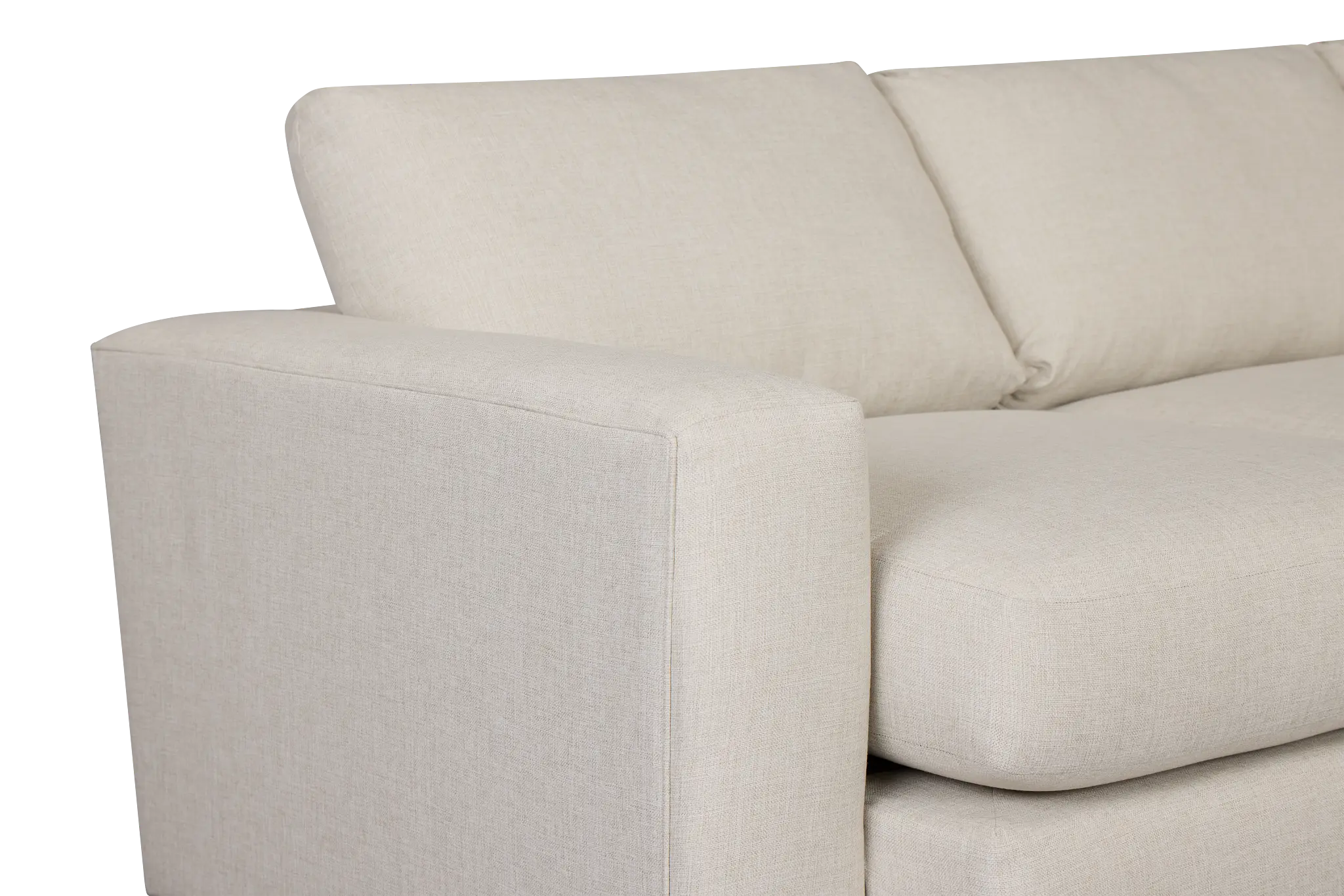 Brantley Light Beige Fabric Large Right Chaise Sectional Brantley Light Beige Fabric Large Right Chaise Sectional