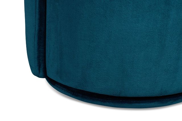 Claude Dark Blue Velvet Upholstered Side Chair