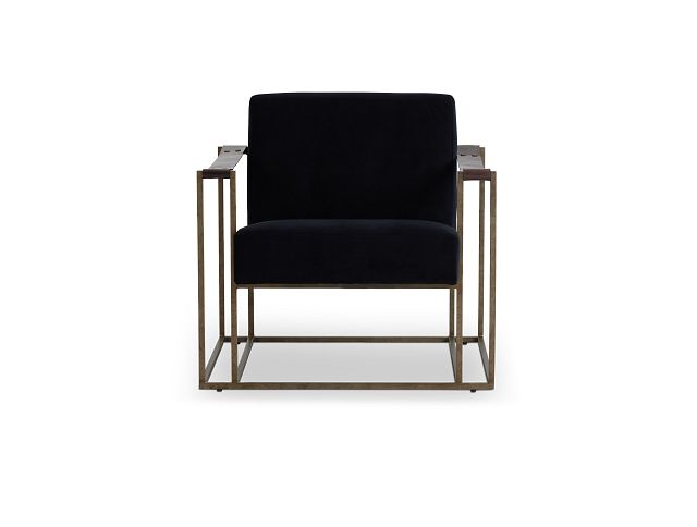 Dekker Black Fabric Accent Chair (3)