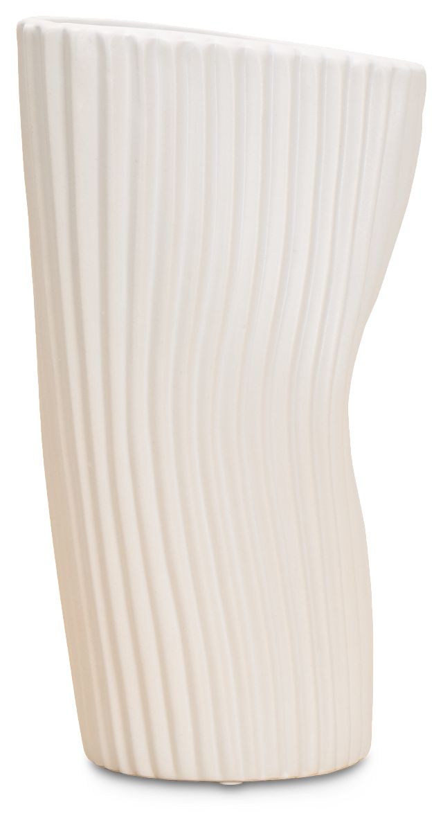Euri White Medium Vase