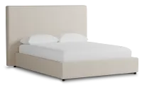 Grayton Revenue Beige 54" Upholstered Platform Bed