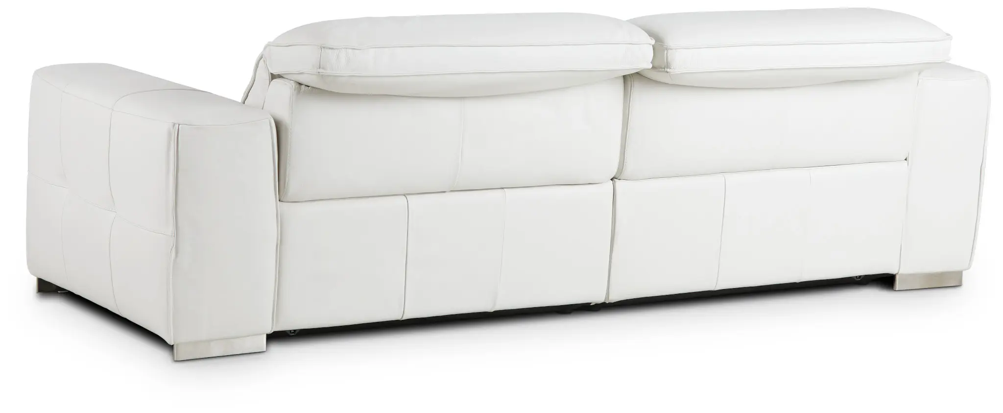 Reva White Leather Power Reclining Sofa Reva White Leather Power Reclining Sofa