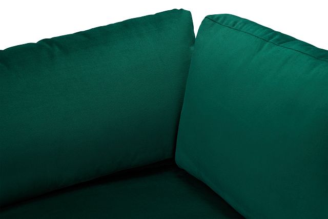 Destin Joya Green Velvet Corner Chair