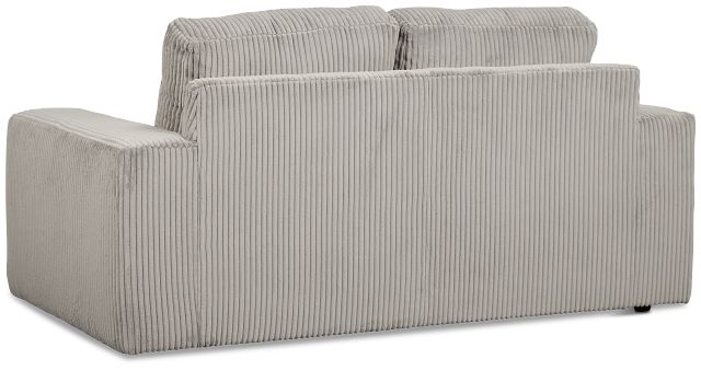 Charlie Gray Fabric Loveseat