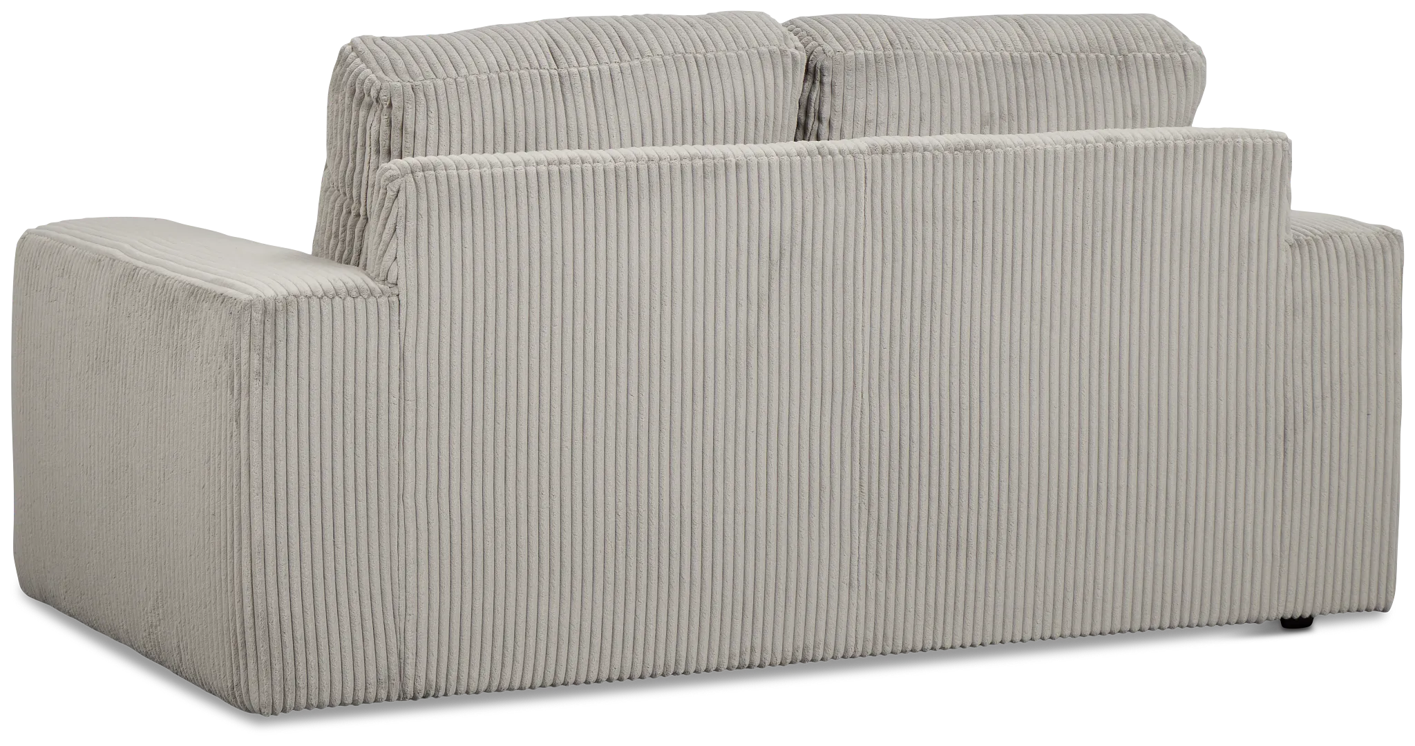 Charlie Gray Fabric Loveseat