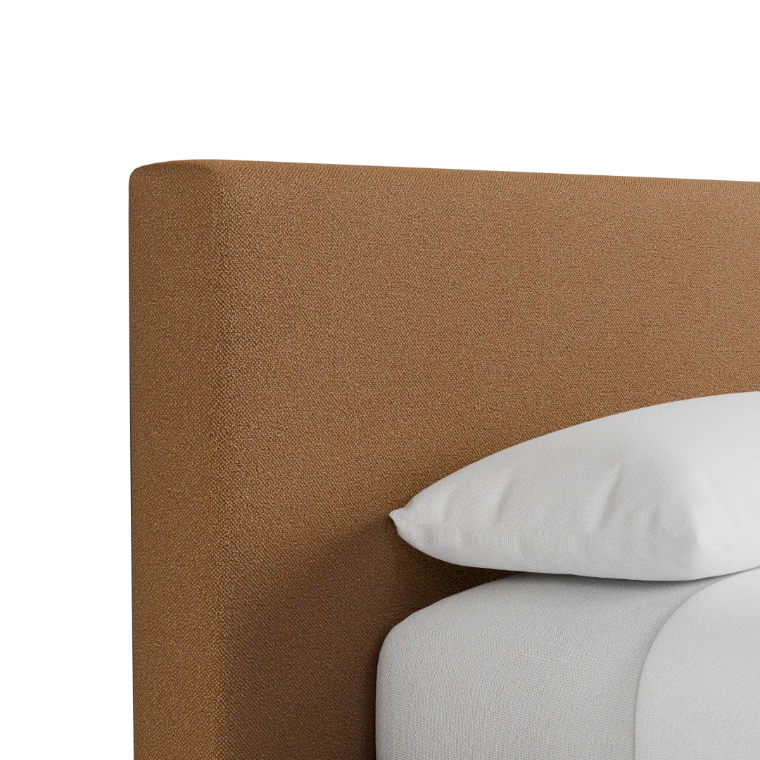 Grayton Elite Light Brown 44" Upholstered Platform Bed