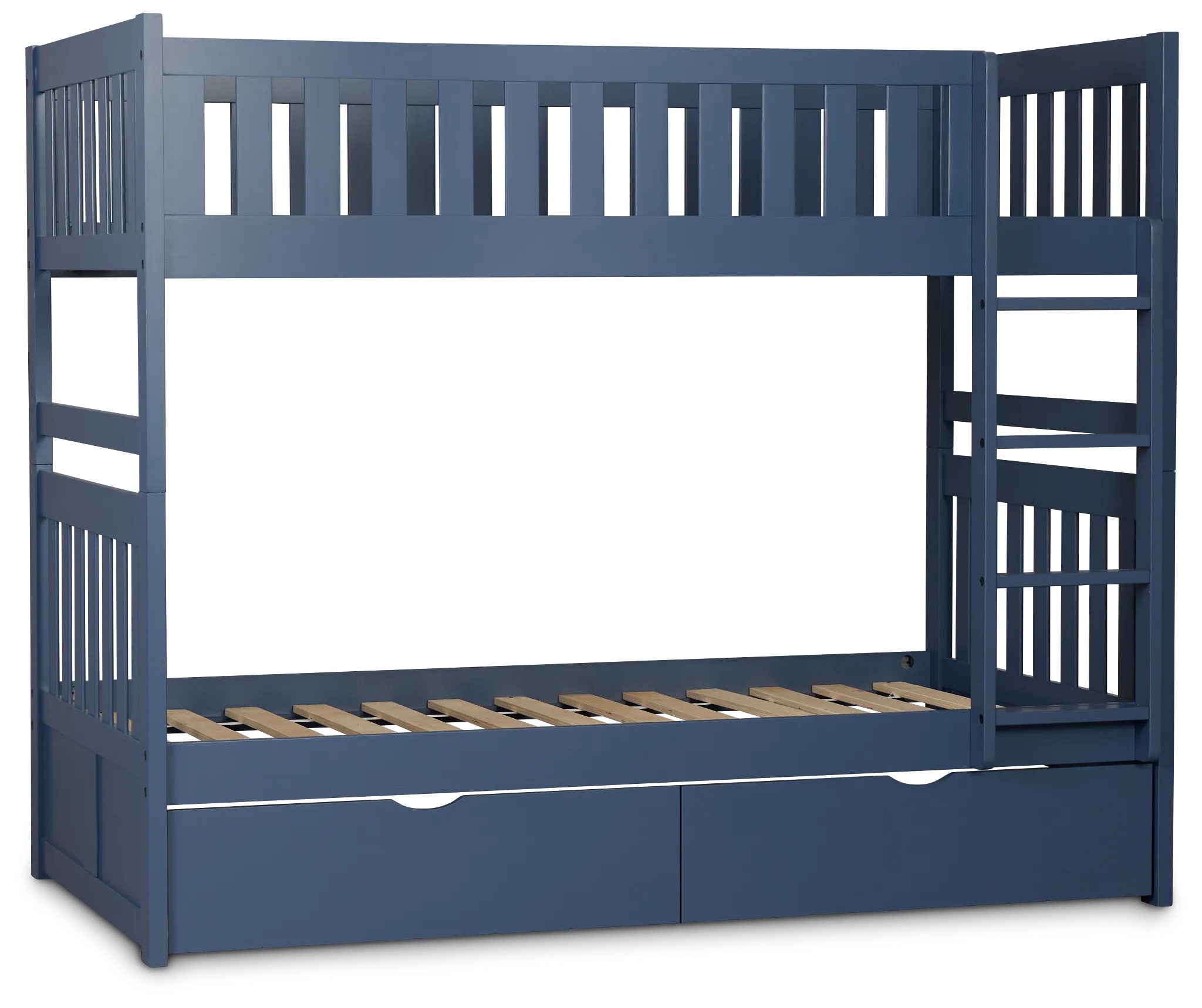 Charleston Dark Blue Storage Bunk Bed