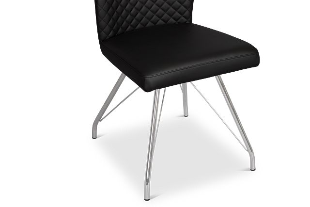 Lima Black Upholstered Side Chair