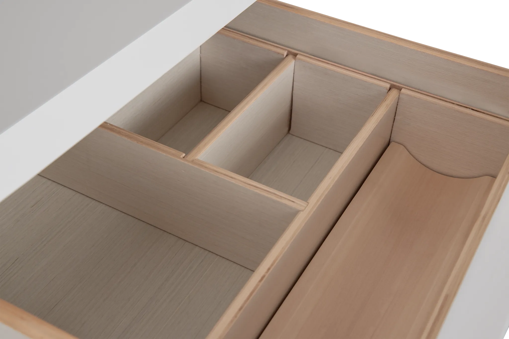 Newport White Peninsula Desk