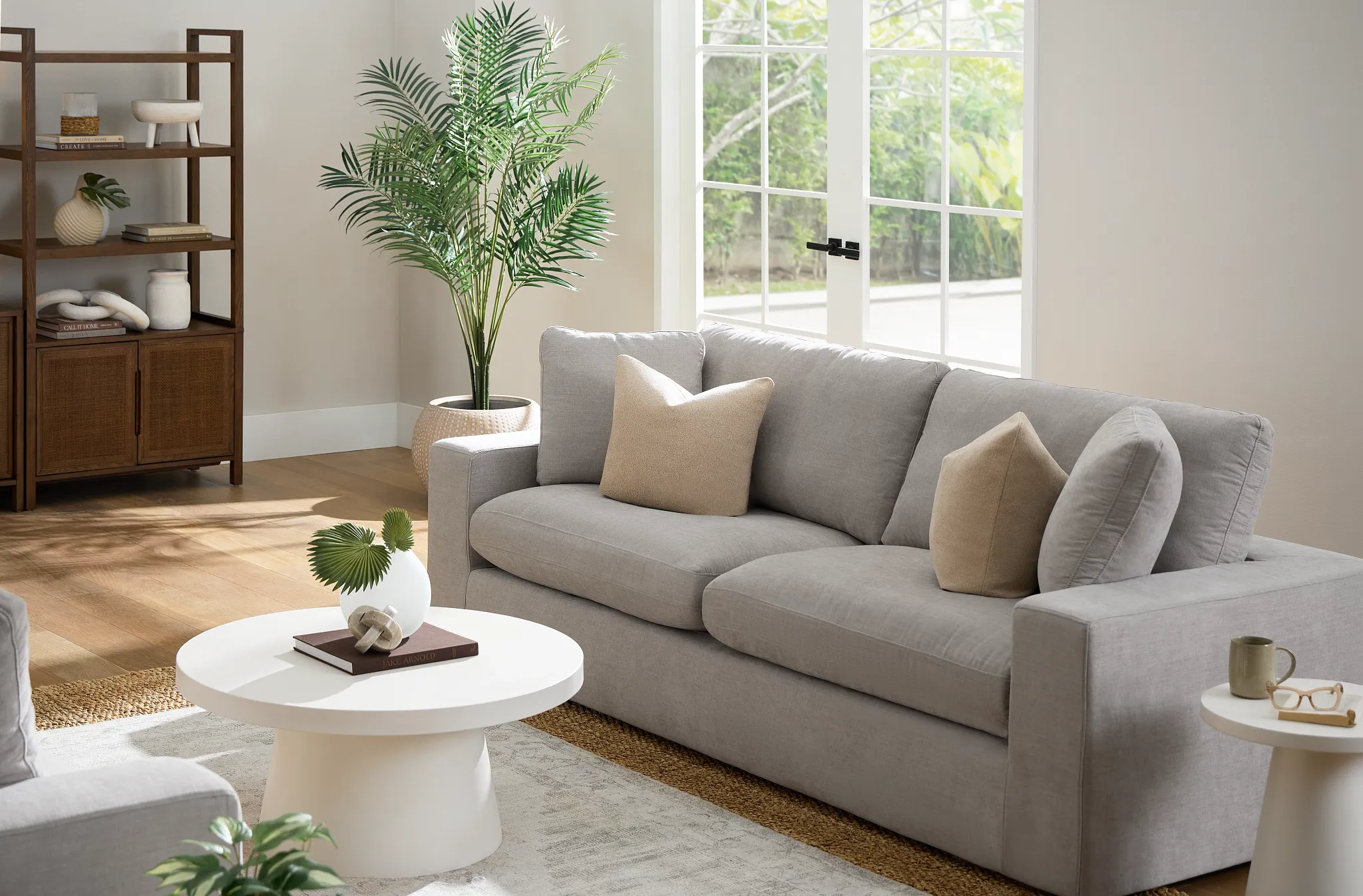 Breeze Taupe Fabric Sofa