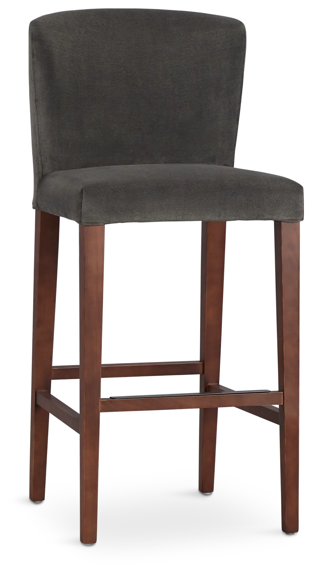 Bentley Dark Gray Velvet 30" Upholstered Barstool Bentley Dark Gray Velvet 30" Upholstered Barstool