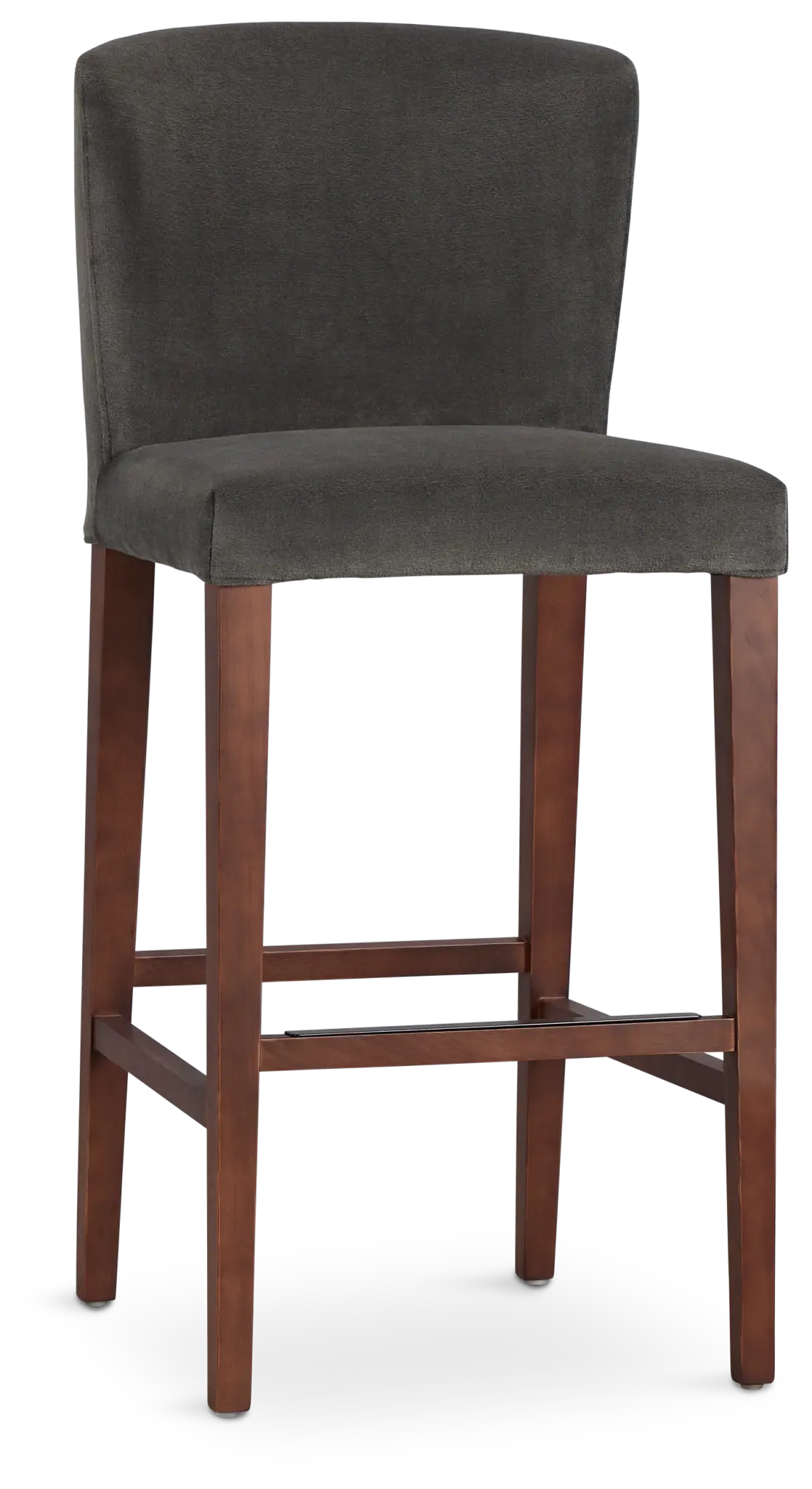 Bentley Dark Gray Velvet 30" Upholstered Barstool Bentley Dark Gray Velvet 30" Upholstered Barstool