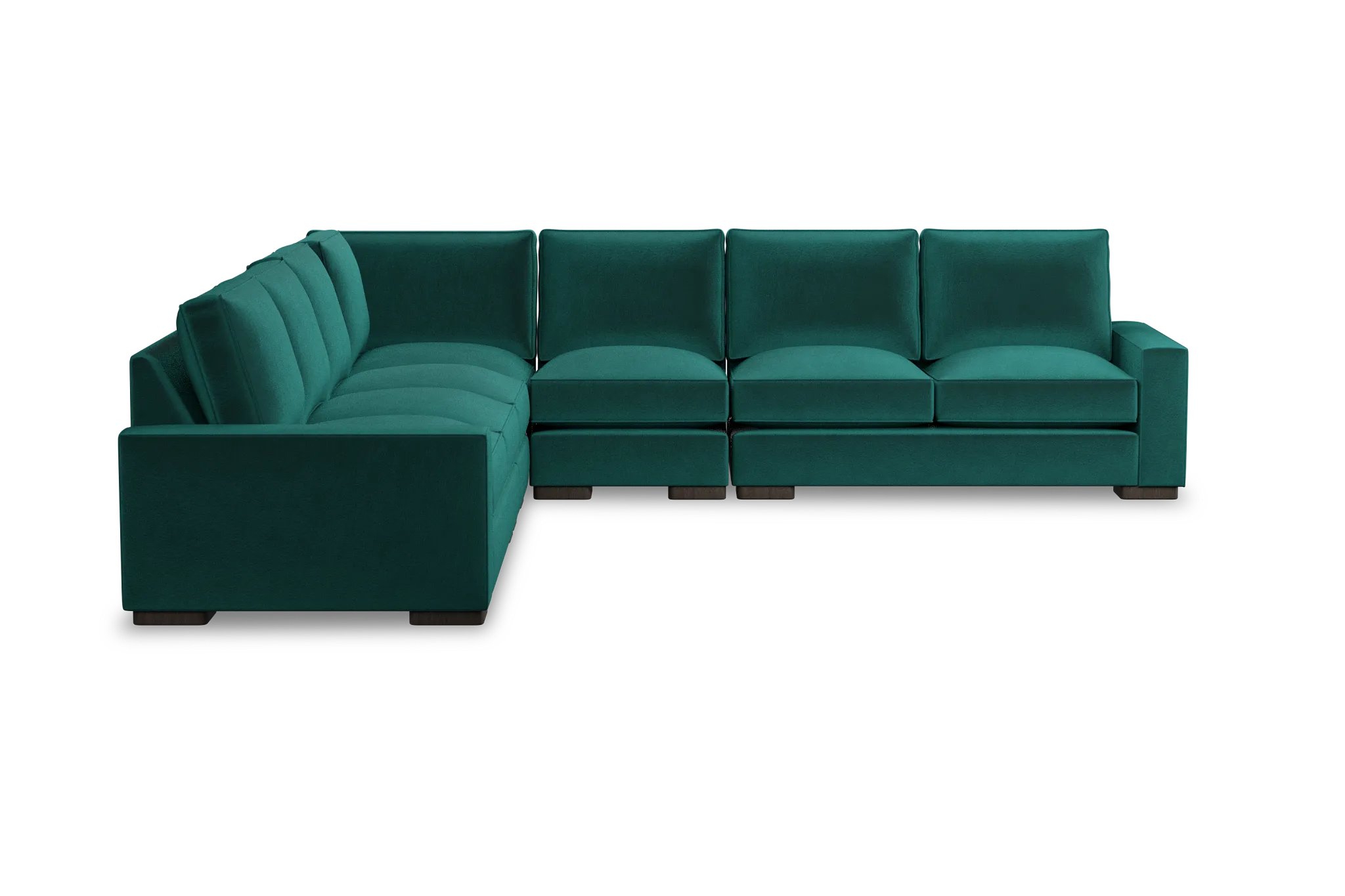 Edgewater Joya Green Large Two-arm Sectional