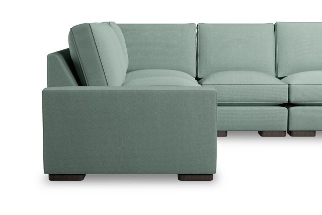 Edgewater Delray Light Green Medium Two-arm Sectional